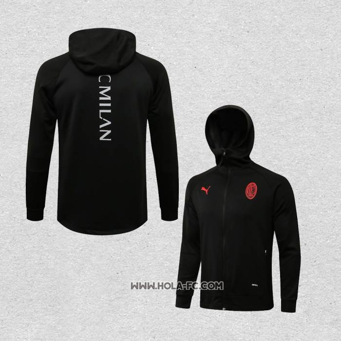 Chaqueta con Capucha del AC Milan 2021-2022 Negro